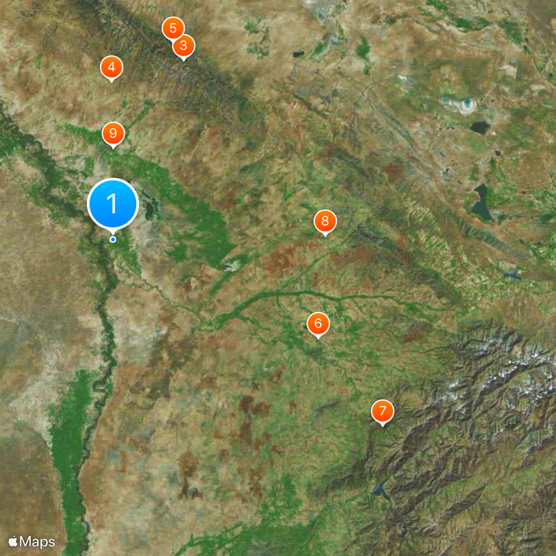 Arystan Bab Mausoleum Map