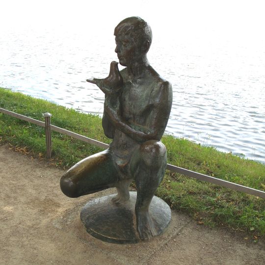 Der Junge mit der Taube von August Martin Hoffmann