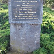 Stèle commémorative Charles Miquel