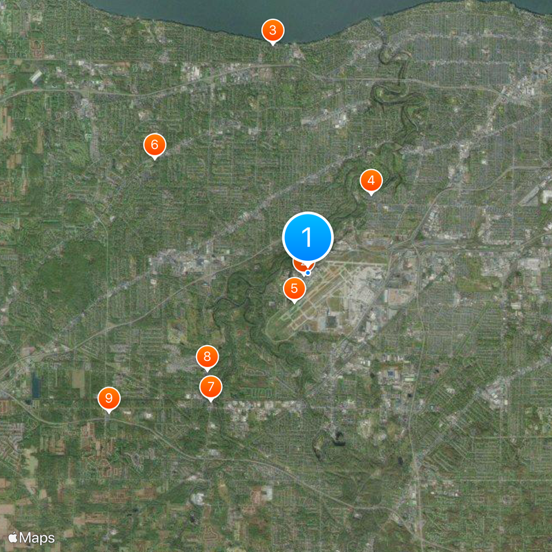 Glenn Research Center Map