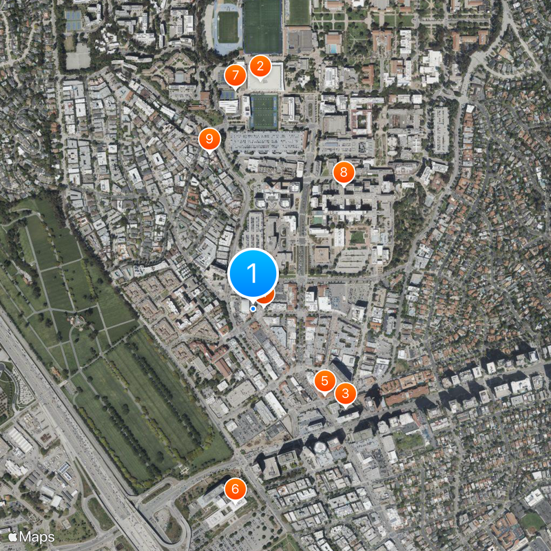 Fox Theater, Westwood Village Mapa