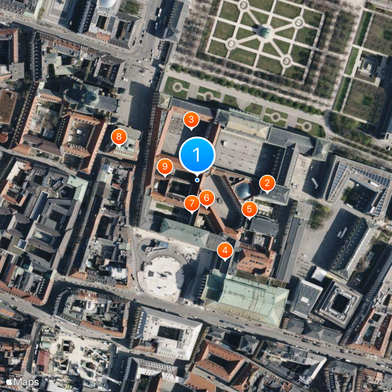 Munich Residence Map