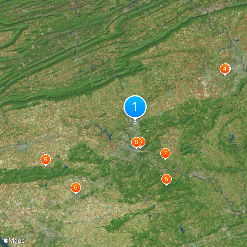 Condado de Berks Mapa