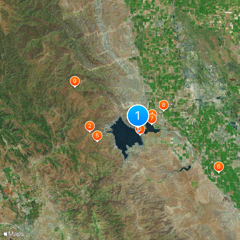 San Luis Reservoir Map