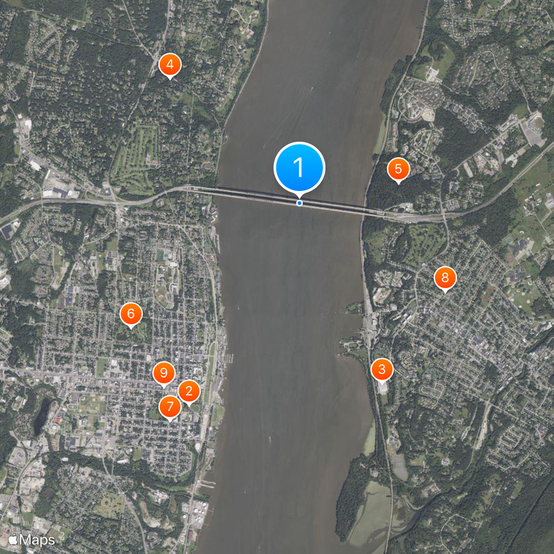 Newburgh–Beacon Bridge Carte