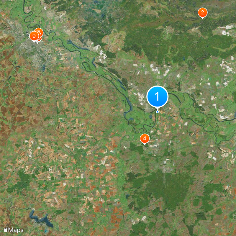 Staraya Ryazan Kaart