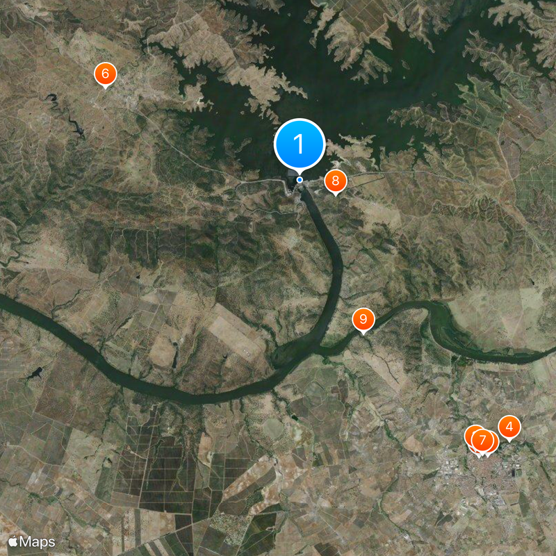 Alqueva Dam Map