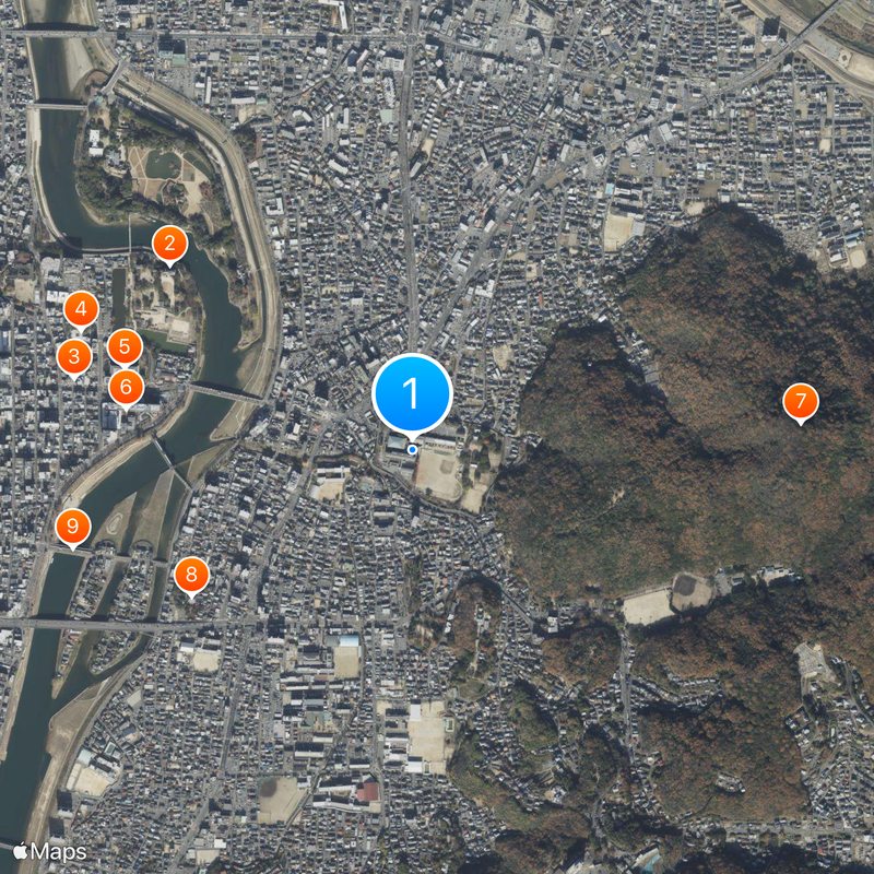 Okayama Prefectural Okayama Asahi High School Map