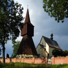 Dřevěná zvonice ve Rtyni v Podkrkonoší