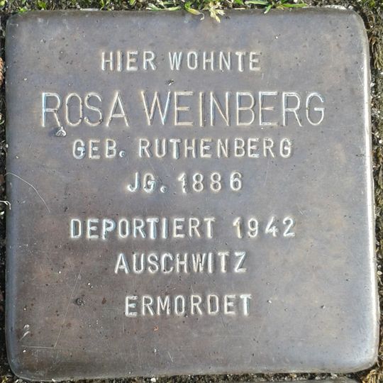Stolperstein en memoria de Rosa Weinberg