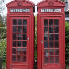 Pair Of K2 Telephone Kiosks Outside The Recreation Ground
