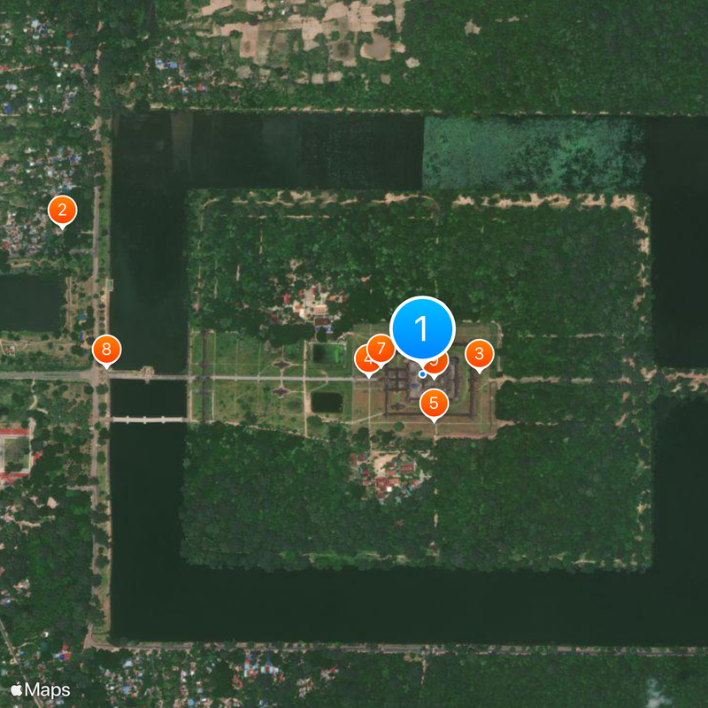 Angkor Wat Kaart