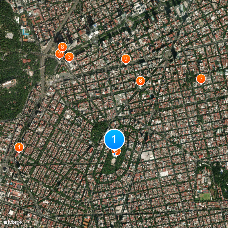 Colonia Condesa Mappa
