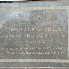 Commemorative plaque