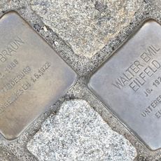 Stolperstein à la mémoire de Walter Emil Eilfeld