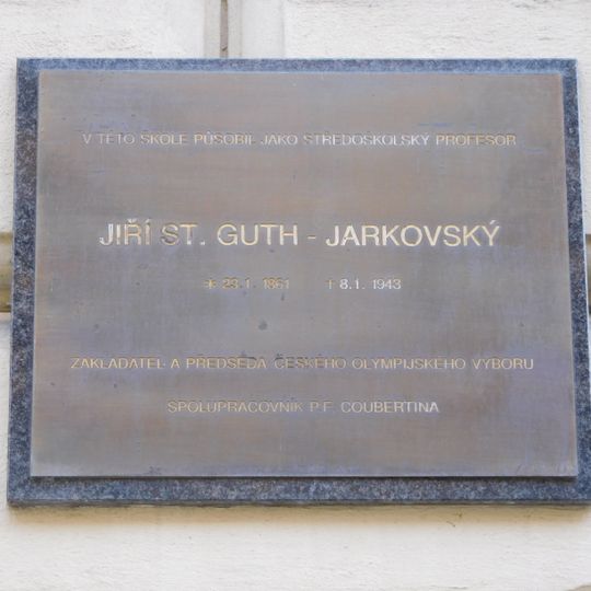 Jiří Guth-Jarkovský memorial plaque