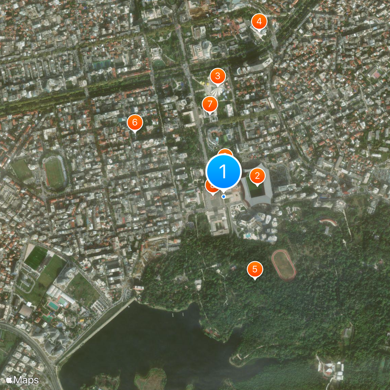 University of Tirana Map
