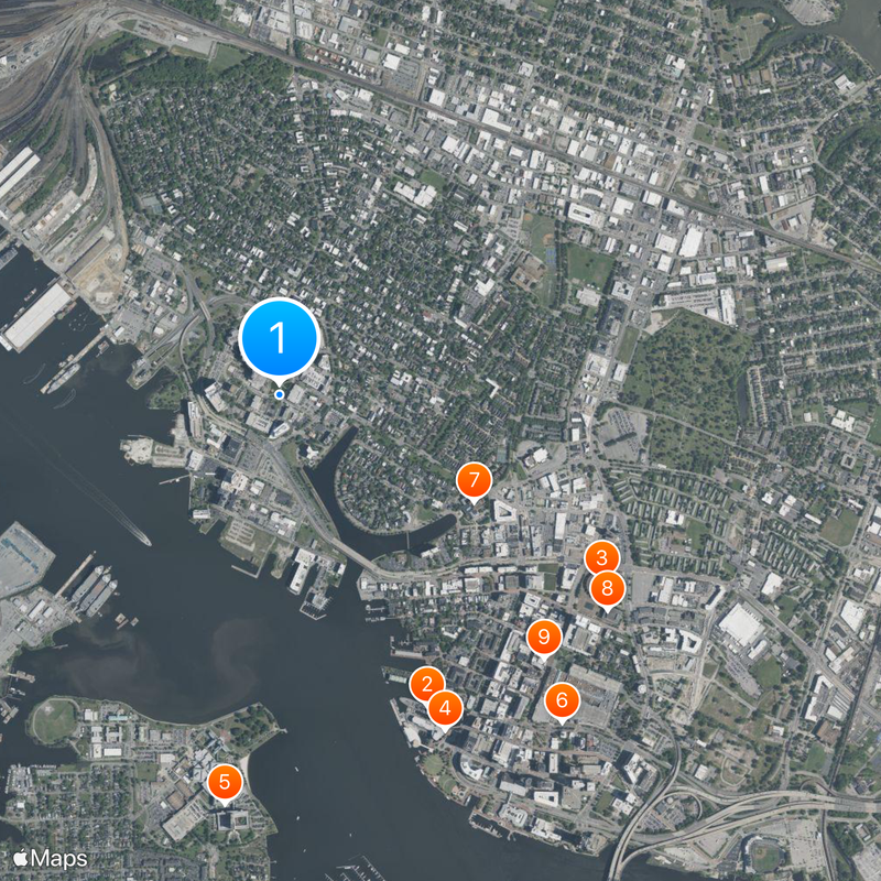 Eastern Virginia Medical School Map