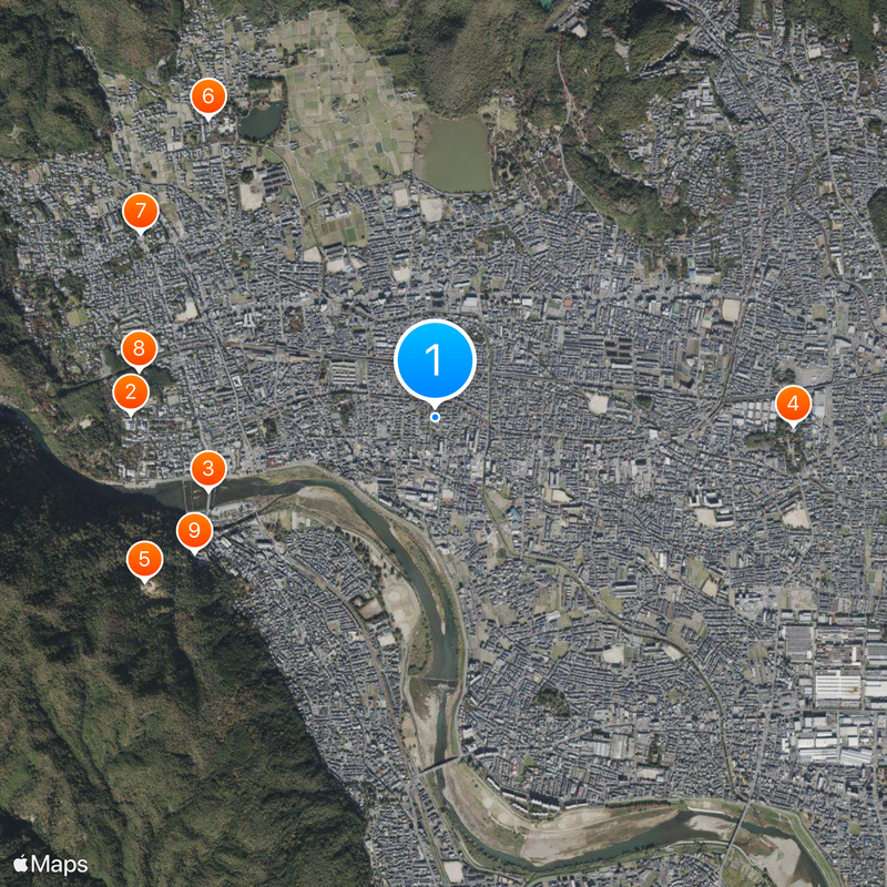 Kurumazaki Shrine Map