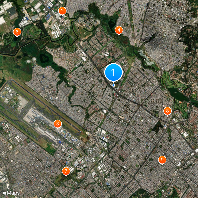 Portal de la 80 shopping mall Carte