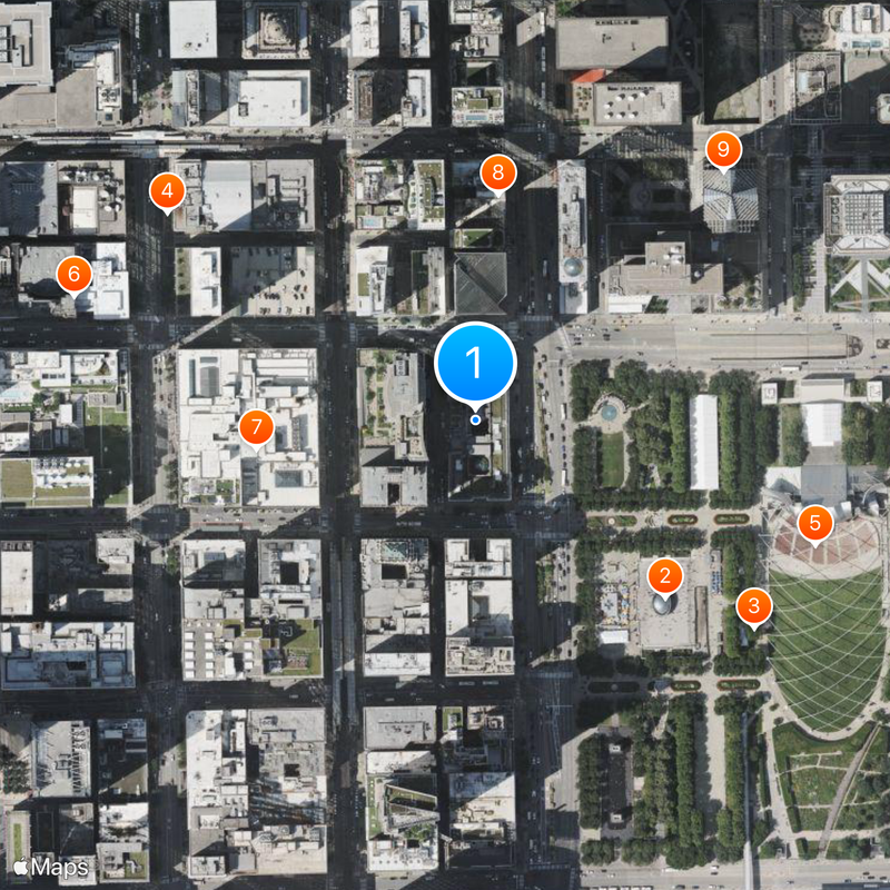 Chicago Cultural Center Carte