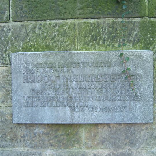 Gedenktafel Rudolf Mauersberger