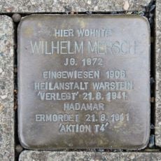 Stolperstein en memoria de Wilhelm Mersch