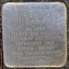 Stolperstein dedicated to Reinhard Blumenthal