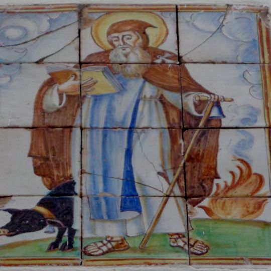 Ceramic panel of Saint Anthony the Great