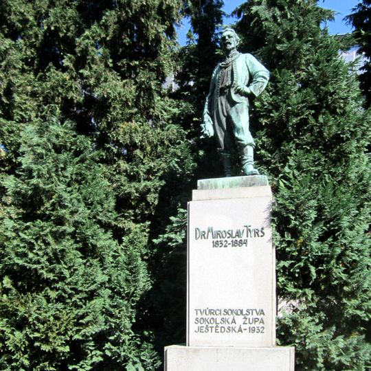 Monument to Miroslav Tyrš in Turnov