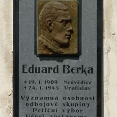 Plaque of Eduard Berka