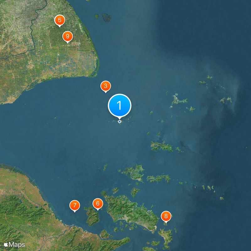 Port de Yangshan Carte