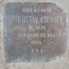 Stolperstein dedicated to Gustav Wächter