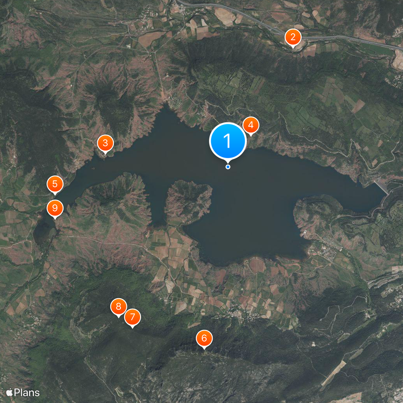 Lac du Salagou Karte