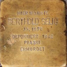Stolperstein en memoria de Berthold Selig