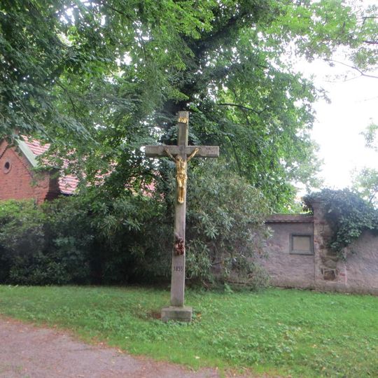 Hlavní kříž pietního parku u Nejsvětější Trojice v Písku