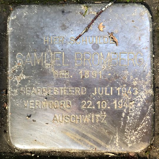 Stolperstein dedicated to Samuel Bromberg