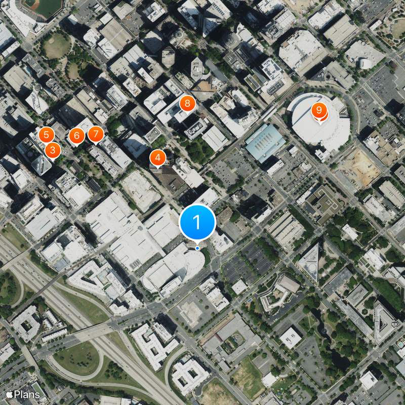 Salón de la Fama de NASCAR Mapa