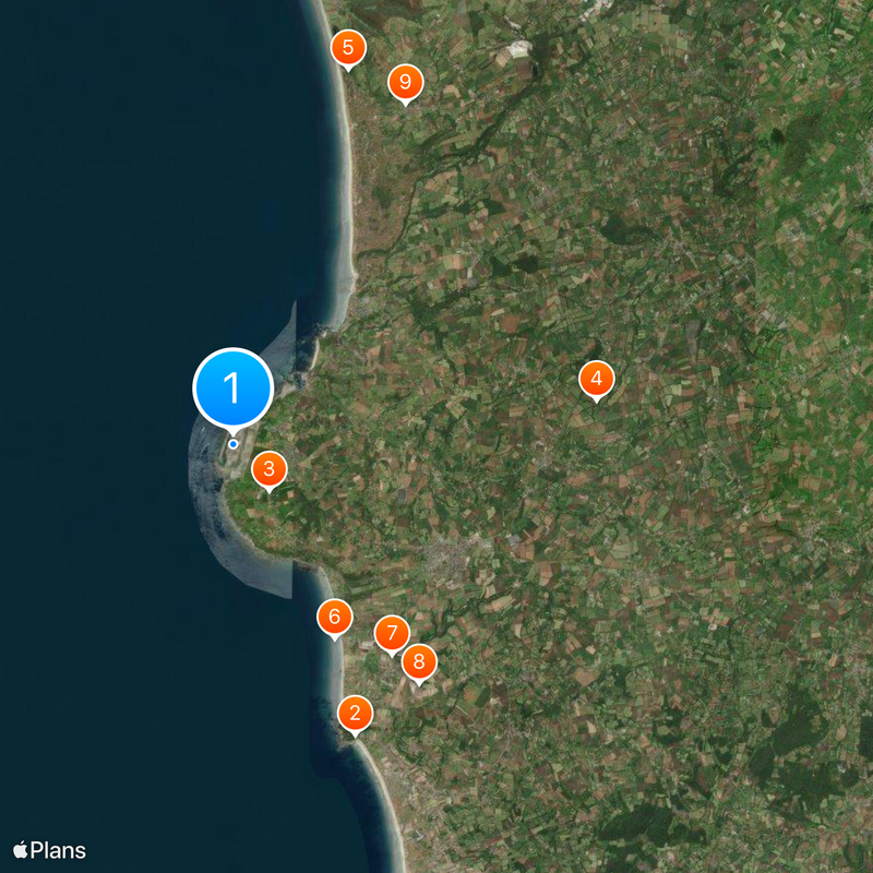 Flamanville Nuclear Power Plant Map