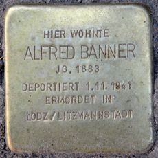 Stolperstein dedicated to Alfred Banner