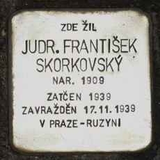 Stolperstein dedicated to František Skorkovský