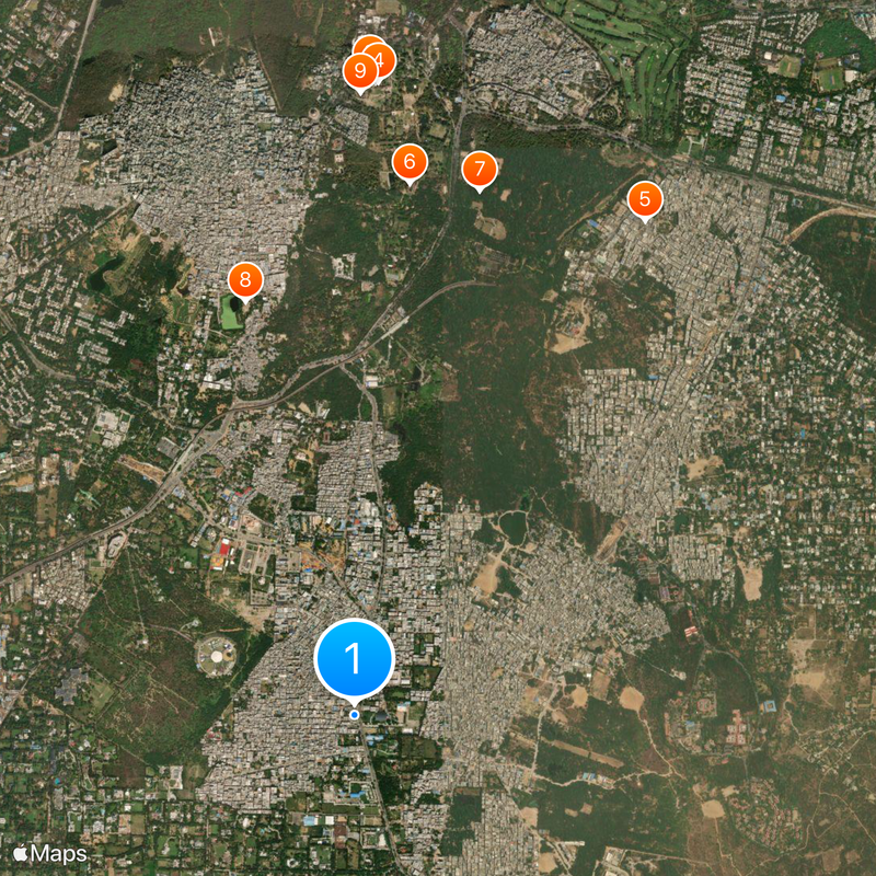 Chhatarpur Temple Map
