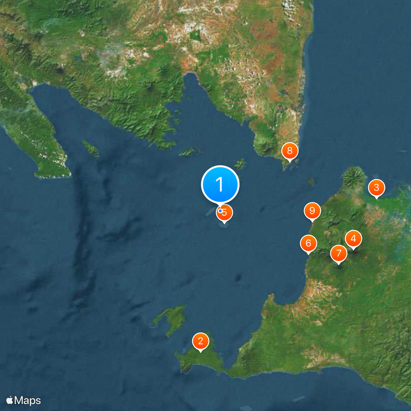 Anak Krakatau Island Map