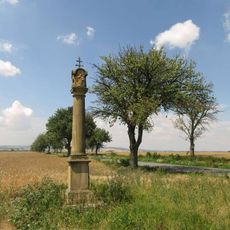 Boží muka s reliéfem svatého Isidora