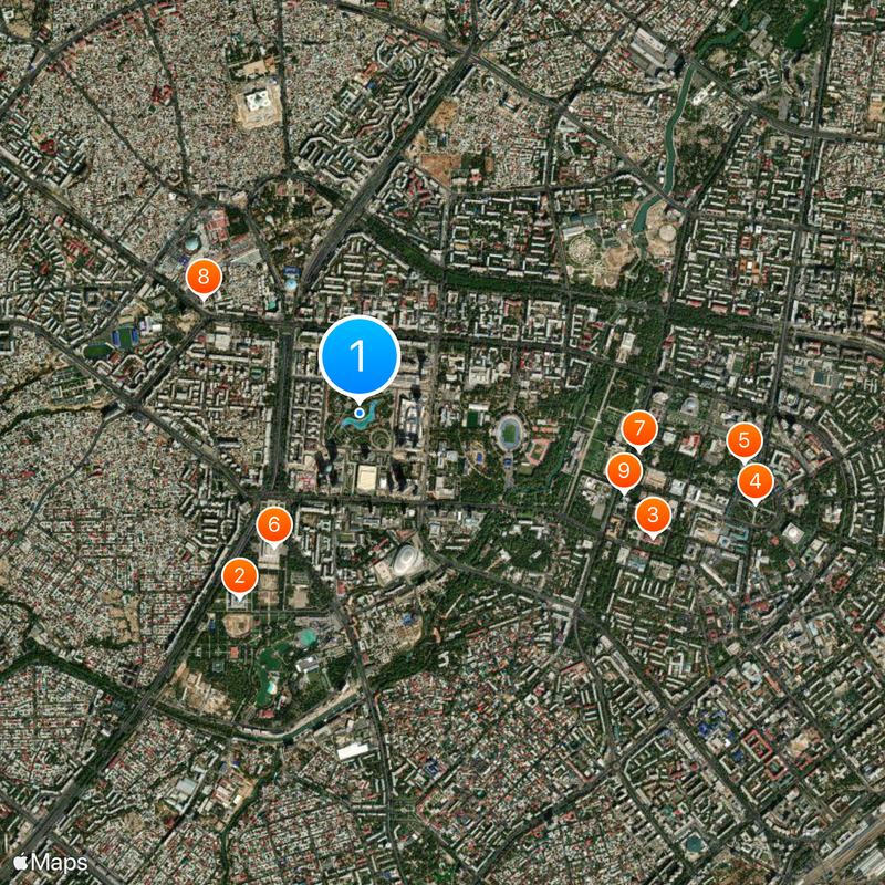 Tashkent City Park Mappa
