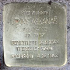 Stolperstein dedicated to Jenny Askanas