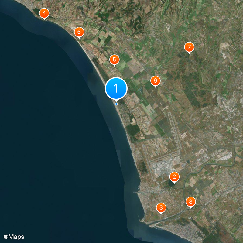 Fregene Map
