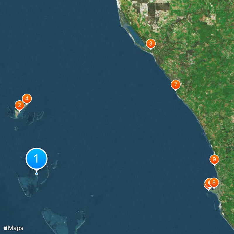 Houtman Abrolhos Map