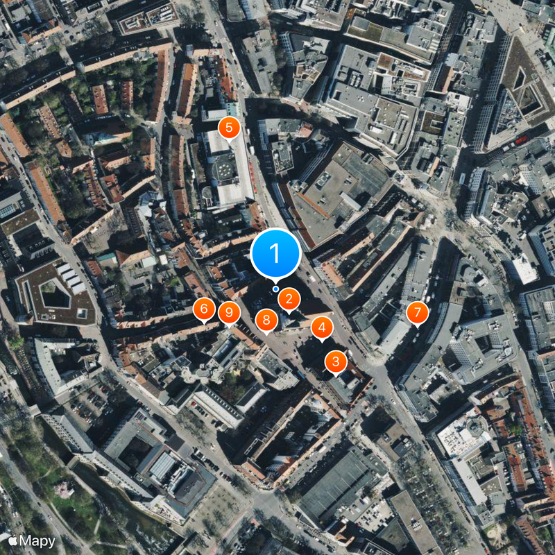 Christmas market Hannover Mapa