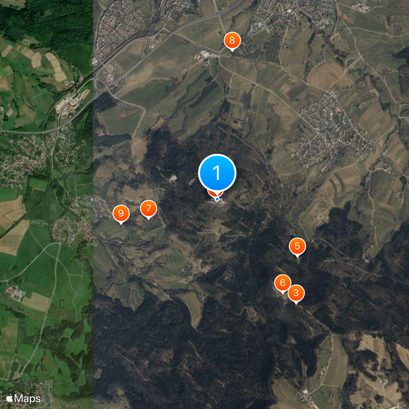 Burg Hohenzollern Kaart